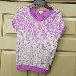 Justice short sleeve sweater 